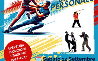 OPEN DAY DIFESA PERSONALE – SABATO 12 SETTEMBRE