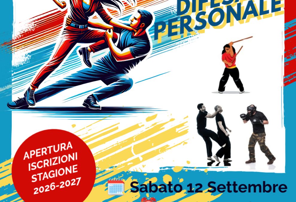 OPEN DAY DIFESA PERSONALE – SABATO 12 SETTEMBRE